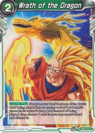 Wrath of the Dragon (DB3-075) [Giant Force] 