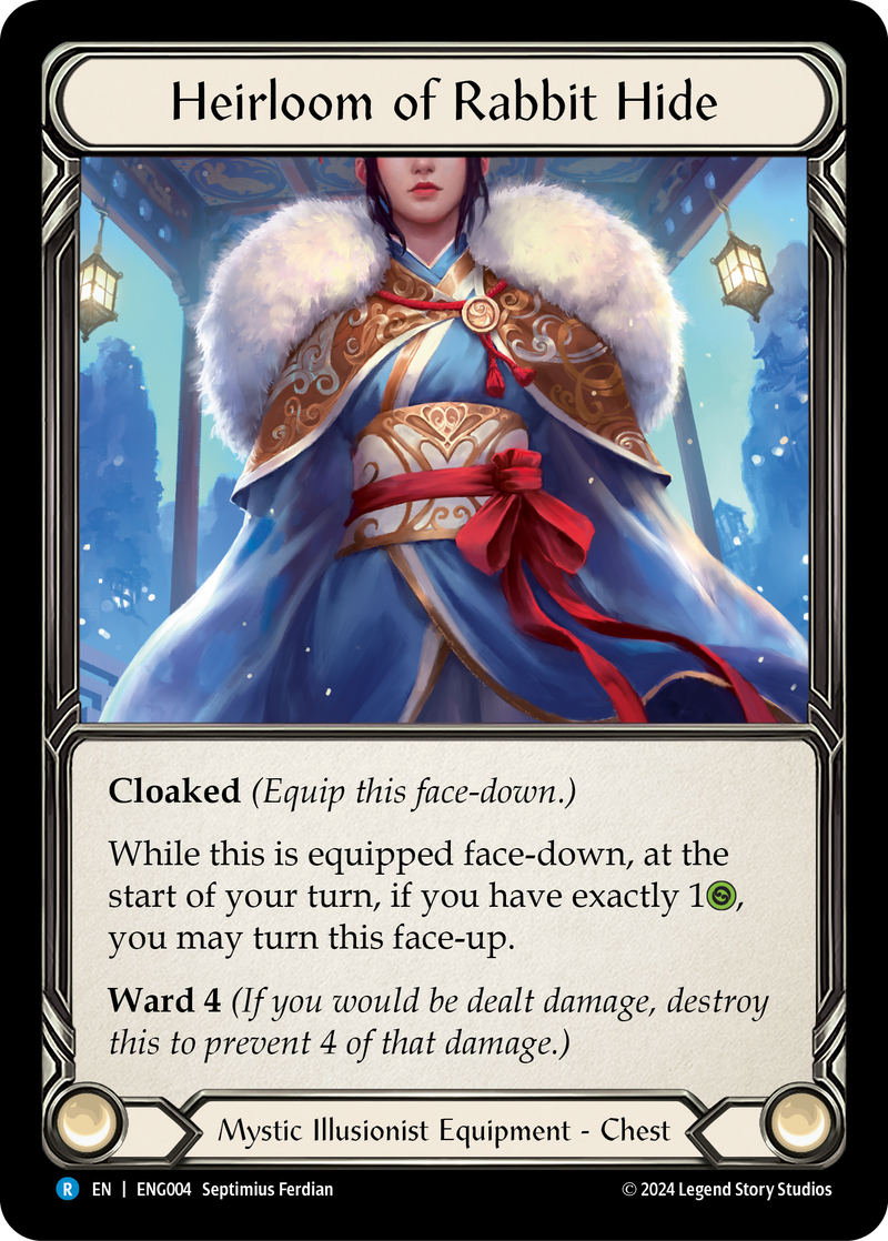 Heirloom of Rabbit Hide [ENG004] (Part of the Mistveil Enigma Blitz Deck) 