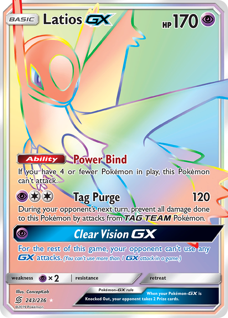 Latios GX (243/236) [Sun &amp; Moon: Unified Minds] 