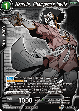 Hercules, Champion's Invite (P-332) [Tournament Promotion Cards] 