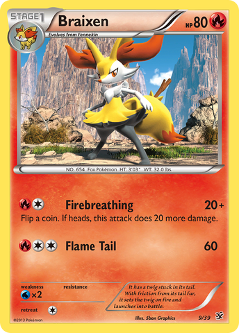 Braixen (9/39) [XY: Kalos Starter Set] 