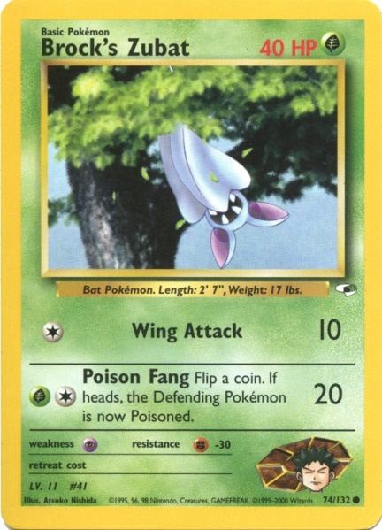 Brock's Zubat (74/132) [Gym Heroes Unlimited] 