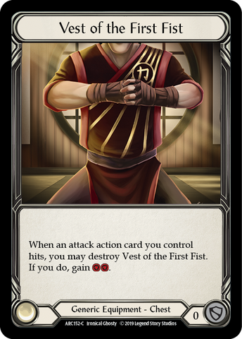 Vest of the First Fist [ARC152-C] (Arcane Rising) 1st Edition Cold Foil 