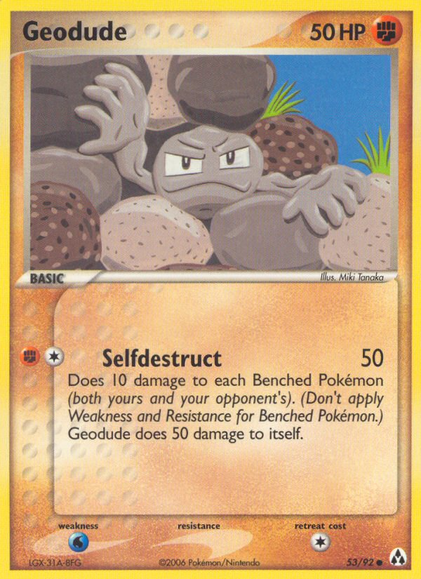 Geodude (53/92) [EX: Legend Maker] 