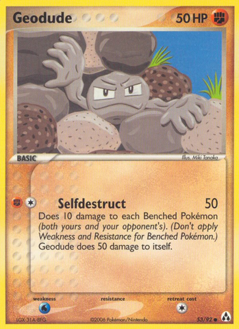 Geodude (53/92) [EX: Legend Maker] 