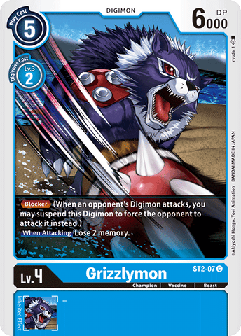 Grizzlymon [ST2-07] [Starter Deck: Cocytus Blue] 