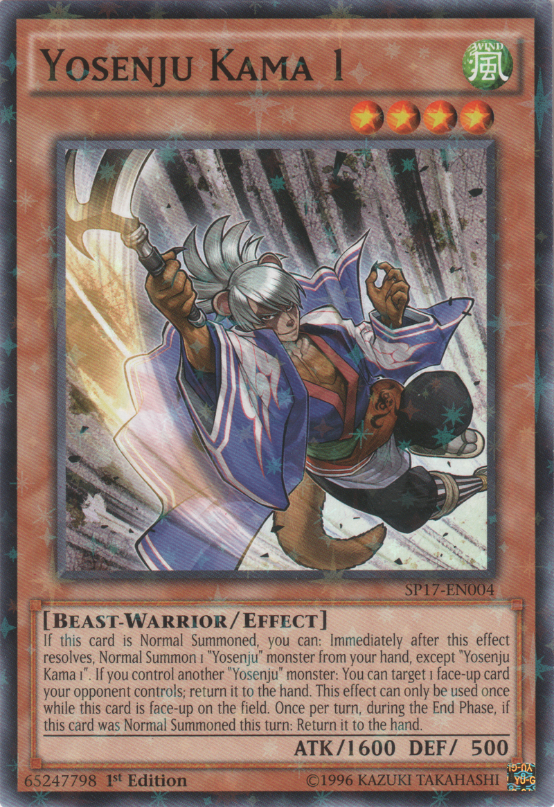 Yosenju Kama 1 [SP17-EN004] Starfoil Rare 