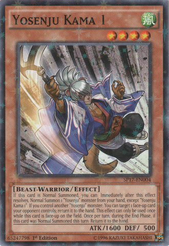 Yosenju Kama 1 [SP17-EN004] Starfoil Rare 