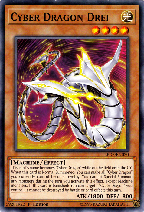 Cyber ​​Dragon Drei [LED3-EN020] Common 