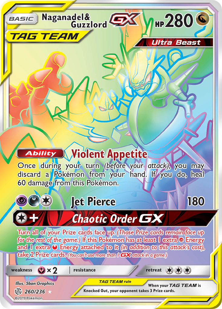 Naganadel &amp; Guzzlord GX (260/236) [Sun &amp; Moon: Cosmic Eclipse] 