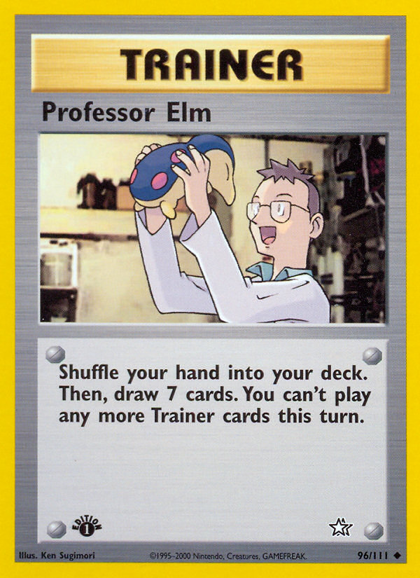 Professor Elm (96/111) [Neo Genesis 1st Edition] 