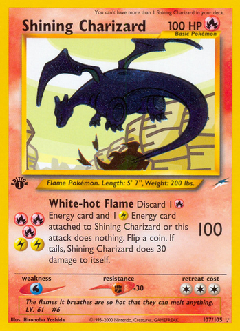 Shining Charizard (107/105) [Neo Destiny 1st Edition] 