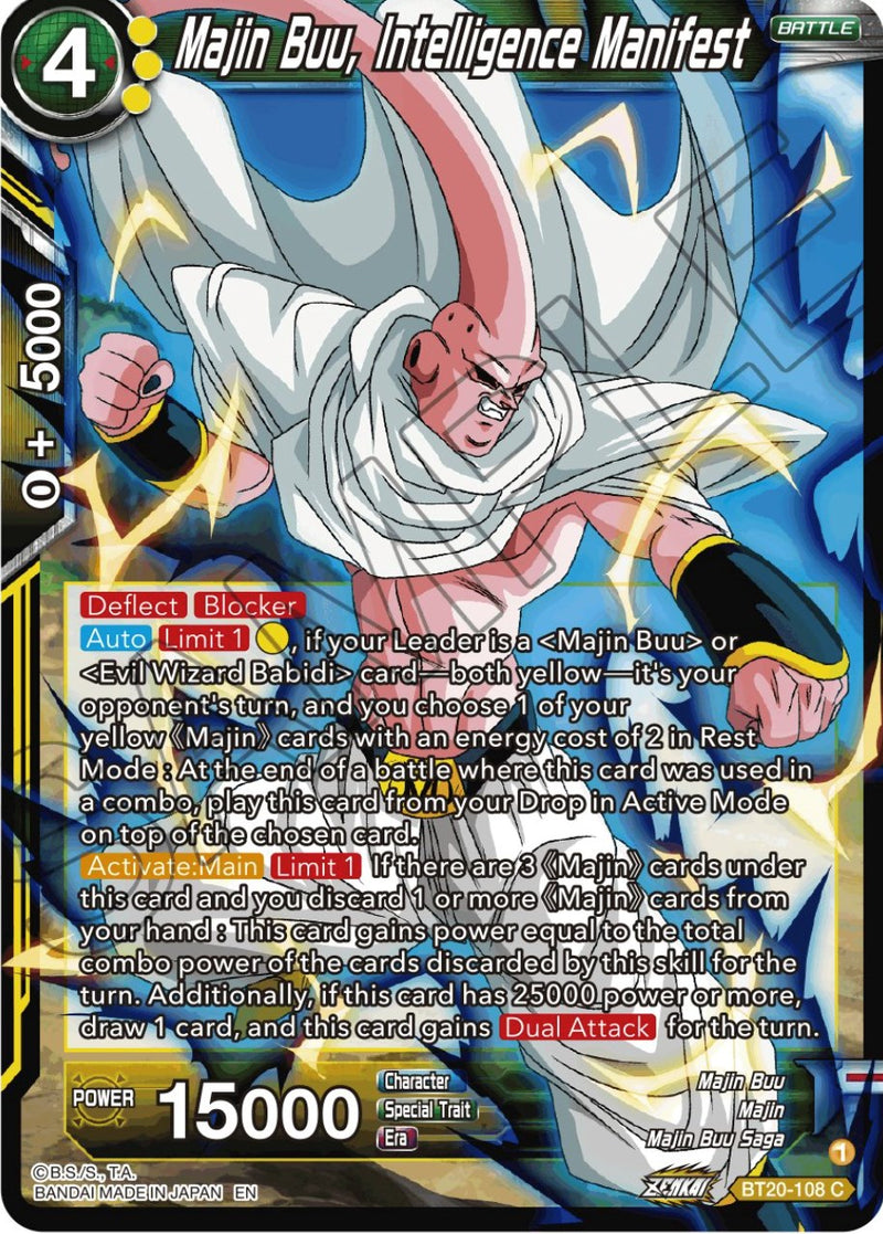 Majin Buu, Intelligence Manifest (BT20-108) [Power Absorbed] 