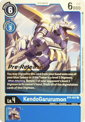 KendoGarurumon [BT4-027] [Great Legend Pre-Release Promos] 