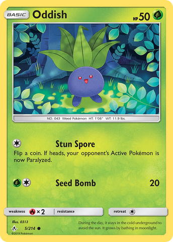 Oddish (5/214) [Sun &amp; Moon: Unbroken Bonds] 