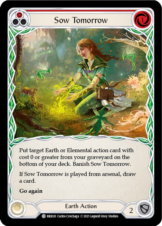 Sow Tomorrow (Red) [BRI020] (Tales of Aria Briar Blitz Deck) 1st Edition Normal 