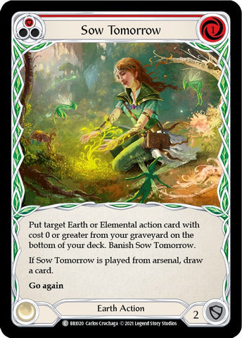 Sow Tomorrow (Red) [BRI020] (Tales of Aria Briar Blitz Deck) 1st Edition Normal 