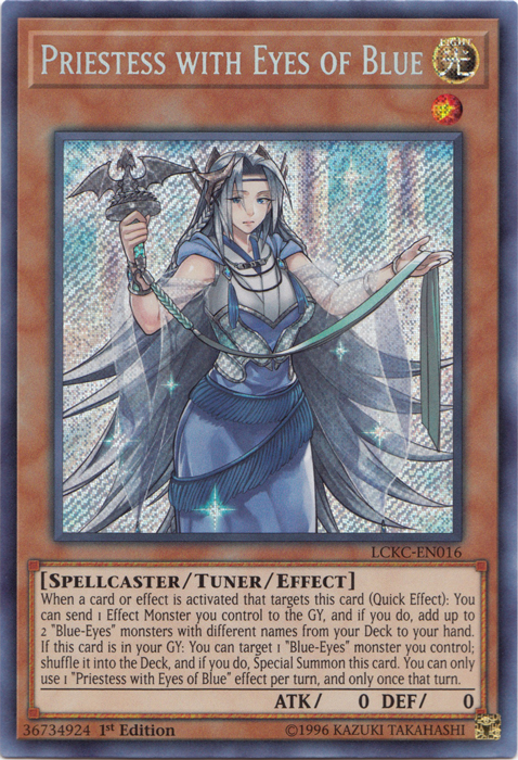 Priestess with Eyes of Blue [LCKC-EN016] Secret Rare 