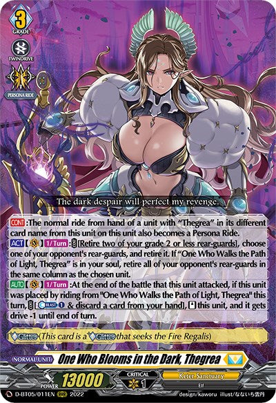 One Who Blooms in the Dark, Thegrea (D-BT05/011EN) [Triumphant Return of the Brave Heroes]