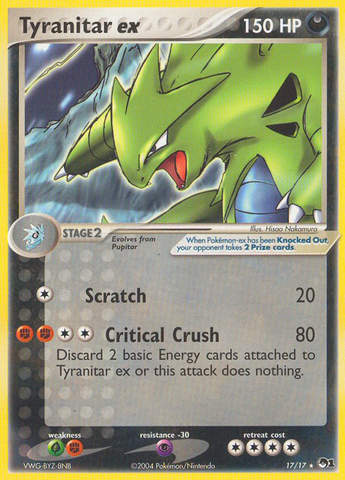 Tyranitar ex (17/17) [POP Series 1] 