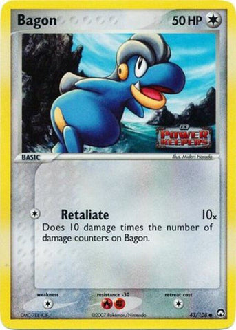 Bagon (43/108) (Stamped) [EX: Power Keepers] 
