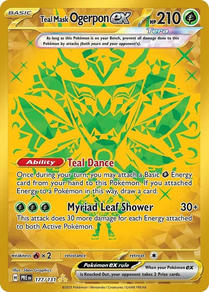 Teal Mask Ogerpon ex (177/131) [Scarlet &amp; Violet: Prismatic Evolutions] 