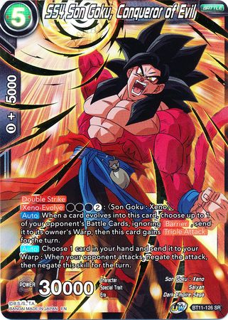 SS4 Son Goku, Conqueror of Evil (BT11-126) [Vermilion Bloodline 2nd Edition] 