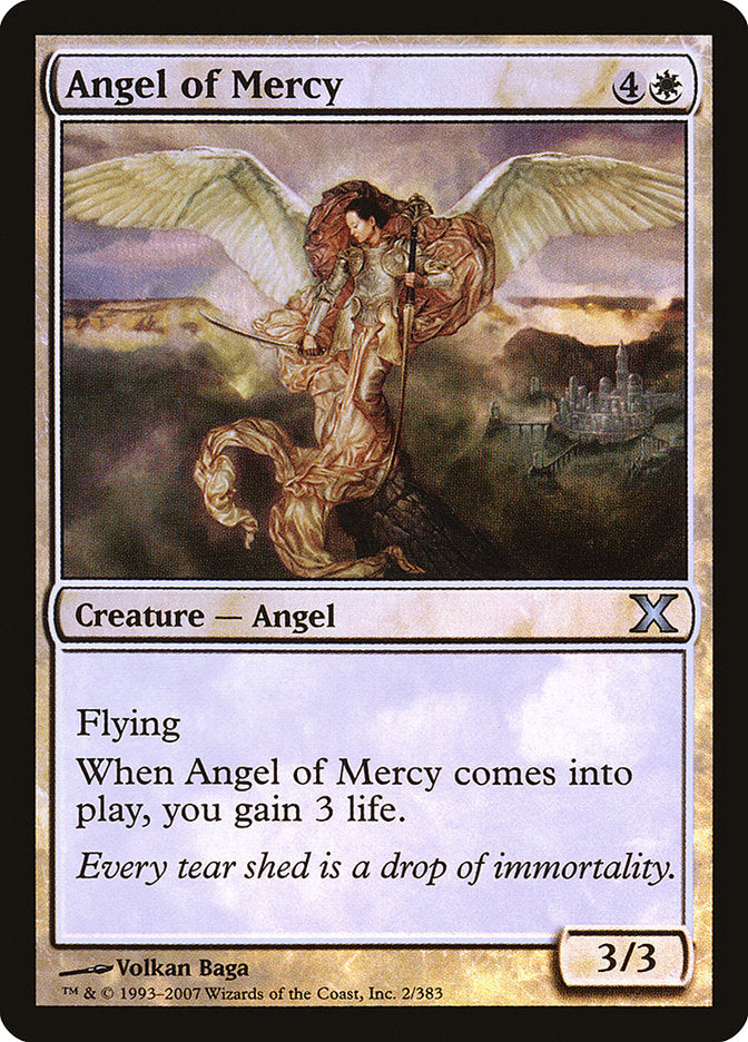 Angel of Mercy (Premium Foil) [Tenth Edition] 