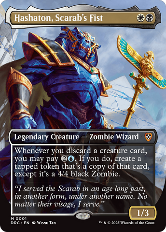 Hashaton, Scarab's Fist (Borderless) [Aetherdrift Commander] 