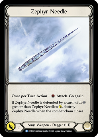 Zephyr Needle [CRU052] (Crucible of War) 1st Edition Normal 