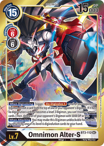 Omnimon Alter-S [BT3-112] (Alternate Art) [Release Special Booster Ver.1.5] 