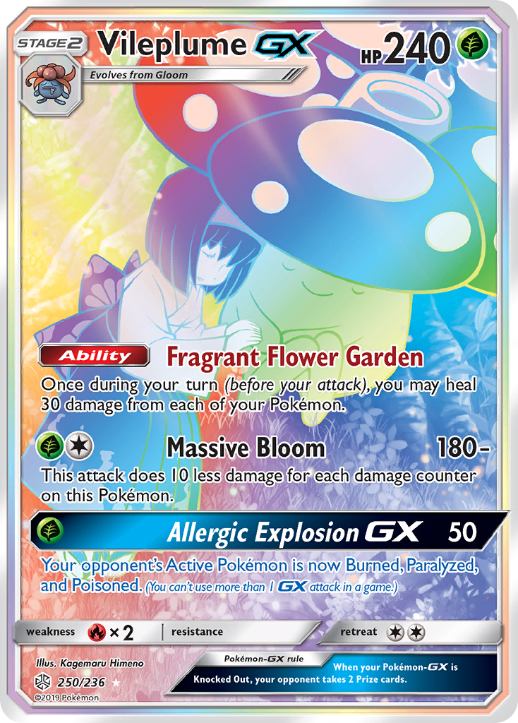 Vileplume GX (250/236) [Sun &amp; Moon: Cosmic Eclipse] 
