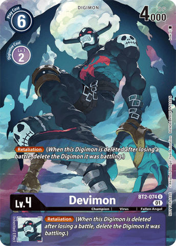 Devimon [BT2-074] (Alternate Art) [Release Special Booster Ver.1.0] 
