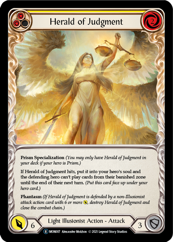 Herald of Judgment [U-MON007-RF] (Monarch Unlimited) Unlimited Rainbow Foil 