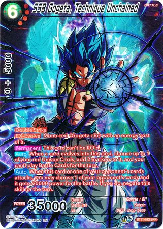 SSB Gogeta, Technique Unchained (SPR) (BT11-012) [Vermilion Bloodline 2nd Edition] 