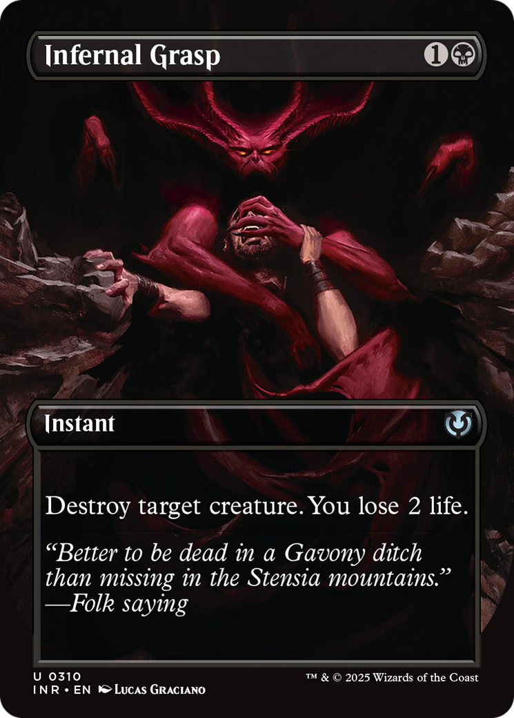 Infernal Grasp (Borderless) [Innistrad Remastered]