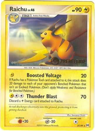 Raichu (27/99) (Prerelease Promo) [Nintendo: Black Star Promos] 