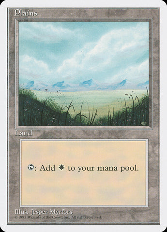 Plains (No Trees / Signature on Right) [Fourth Edition] 