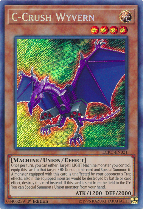 C-Crush Wyvern [LCKC-EN021] Secret Rare 