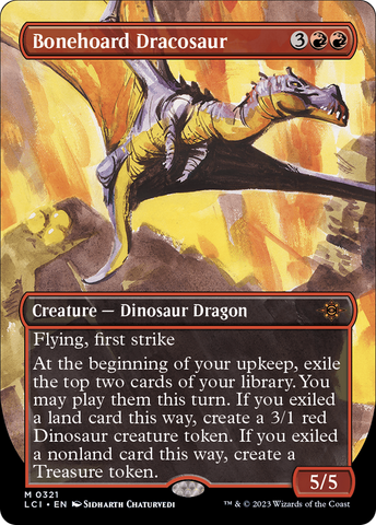 Bonehoard Dracosaur (Borderless) [The Lost Caverns of Ixalan] 