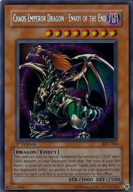 Chaos Emperor Dragon - Envoy of the End [IOC-000] Secret Rare 