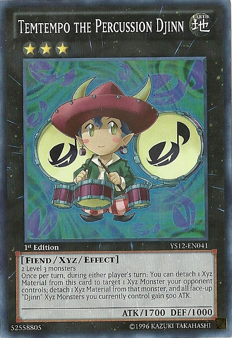 Temtempo the Percussion Djinn [YS12-EN041] Super Rare 