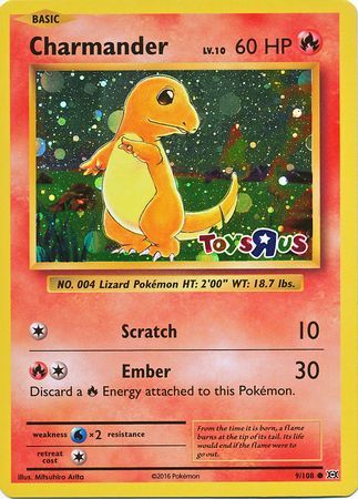 Charmander (9/108) (Toys R Us Promo) [XY: Evolutions] 