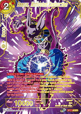 Beerus, Motivated Destruction (SPR) (BT17-134) [Ultimate Squad] 