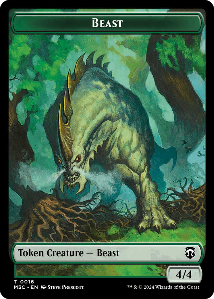 Elephant // Beast (0016) Double-Sided Token [Modern Horizons 3 Commander Tokens] 