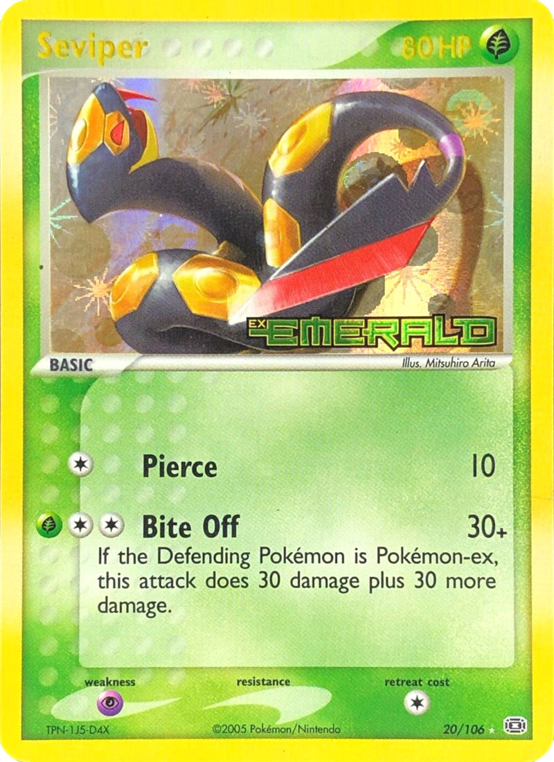 Seviper (20/106) (Stamped) [EX: Emerald] 