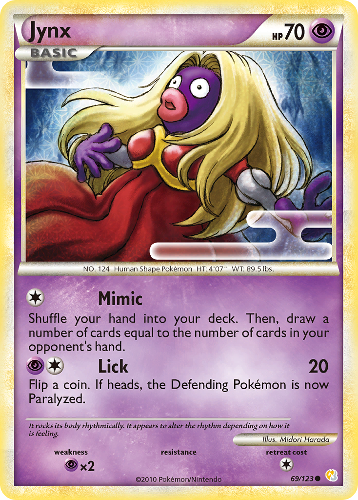 Jynx (69/123) [HeartGold &amp; SoulSilver: Base Set] 