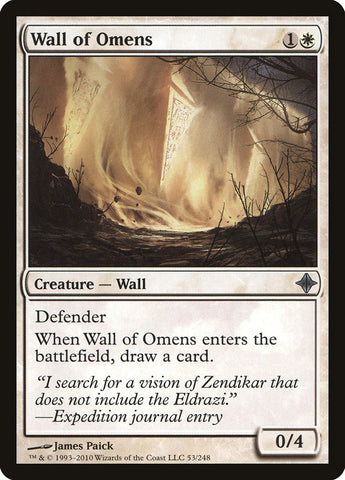 Wall of Omens [Rise of the Eldrazi] 