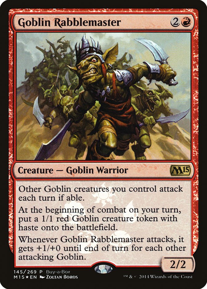Goblin Rabblemaster (Buy-A-Box) [Magic 2015 Promos] 