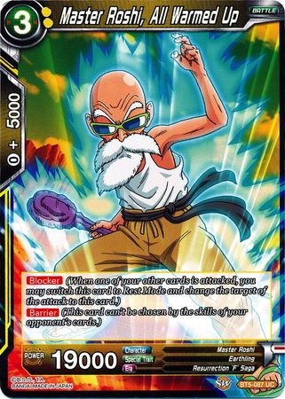 Master Roshi, All Warmed Up (BT5-087) [Miraculous Revival] 